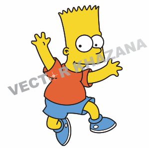 301x301 Funny Bart Simpson Vector Logo