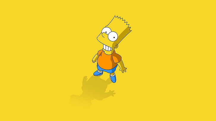 728x410 Hd Wallpaper Bart Simpson Vector Art, Cartoon, The Simpsons