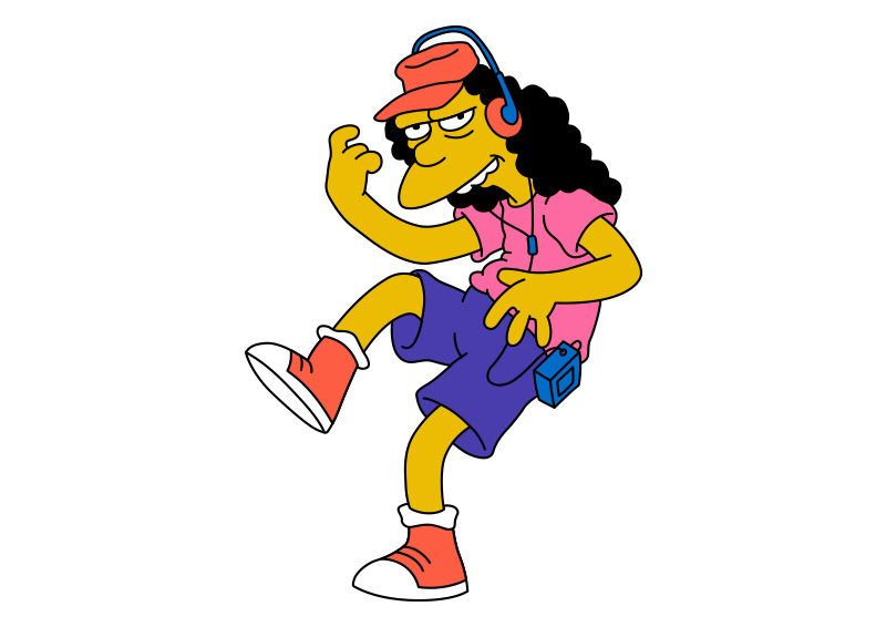 800x566 Otto Mann Simpsons Vector Character Httpsuperawesomevectors