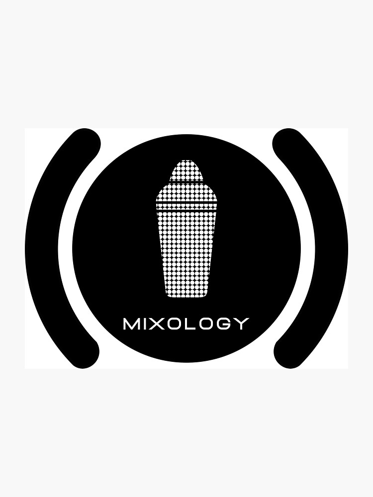 750x1000 Bartender Mixology Lounge Logo Vector Photographic Print