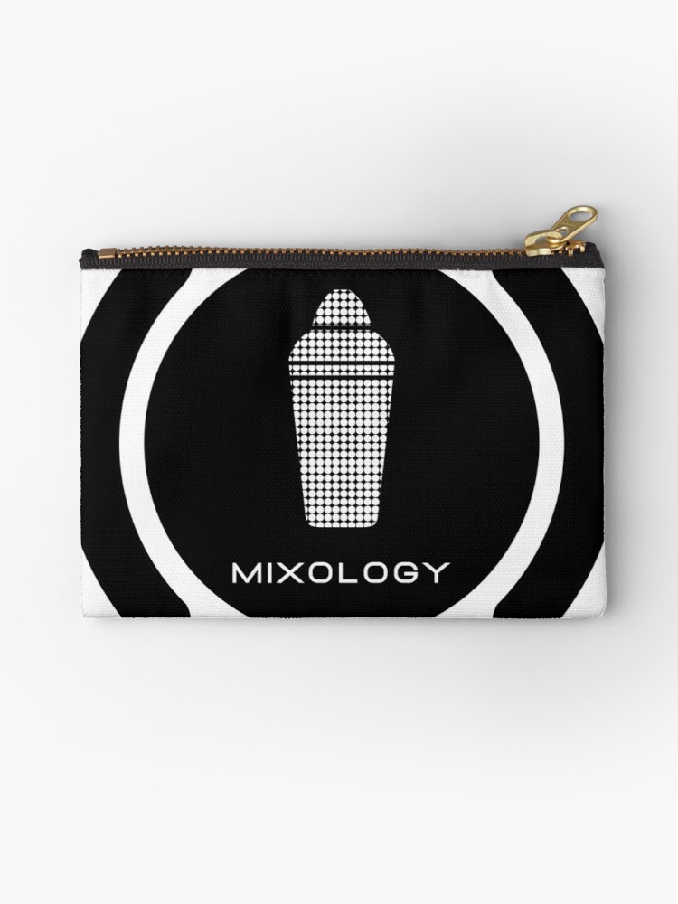 750x1000 Bartender Mixology Lounge Logo Vector Zipper Pouch