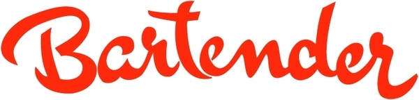 600x144 Bartender Free Vector Download