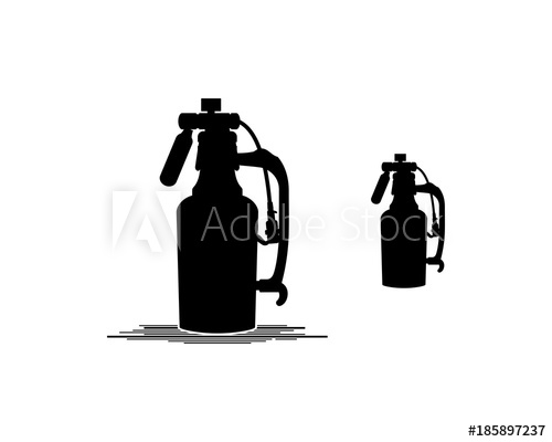 500x400 Black Vector Beer Drink Tool On The Bar