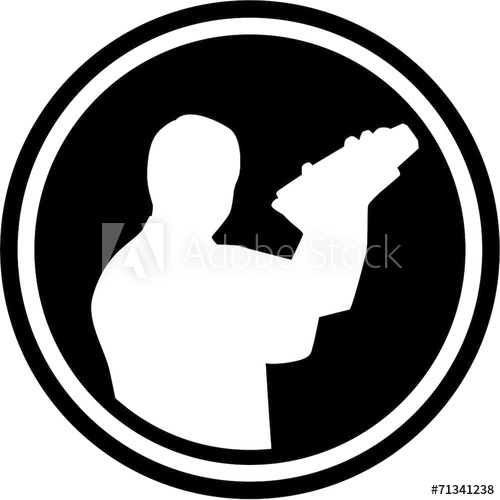500x500 Bartender Barman Silhouette