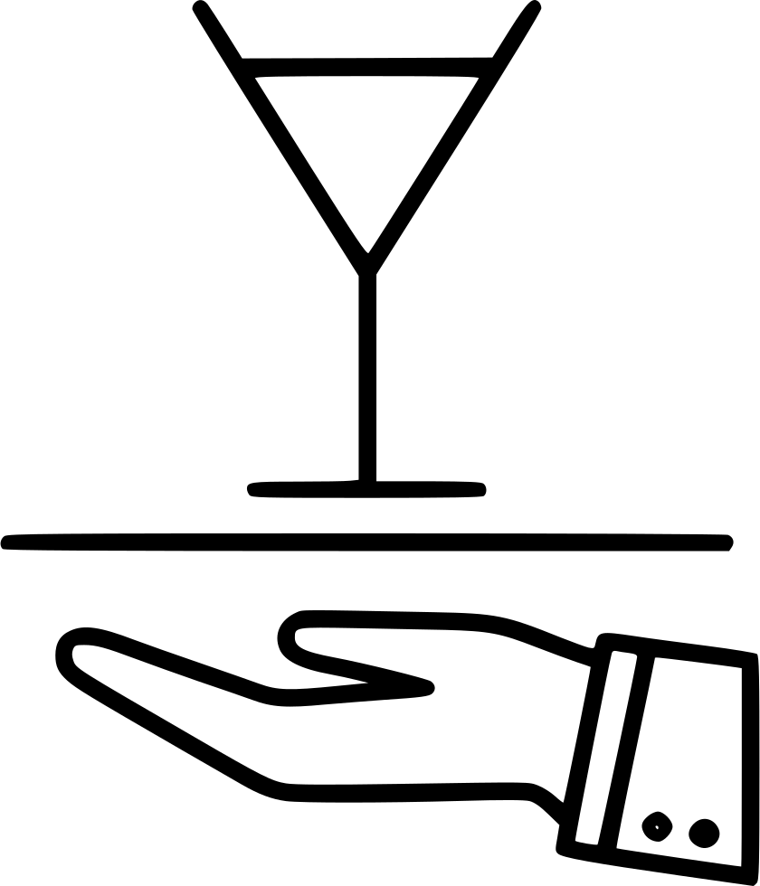 840x980 Bartender Vector Art
