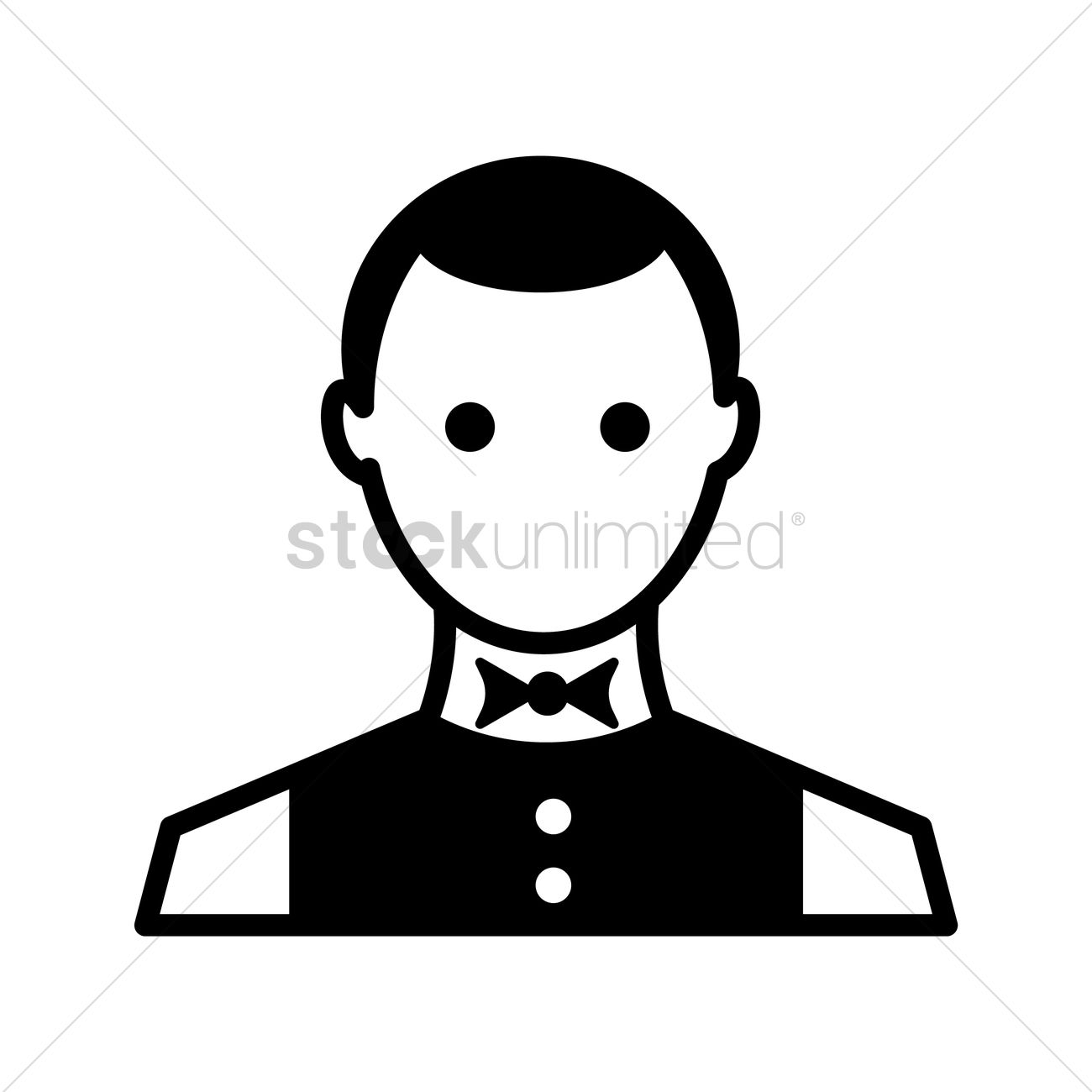 1300x1300 Bartender Vector Image