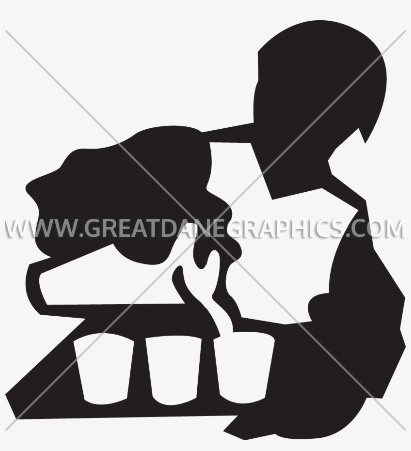 820x900 Bartender Vector Silhouette