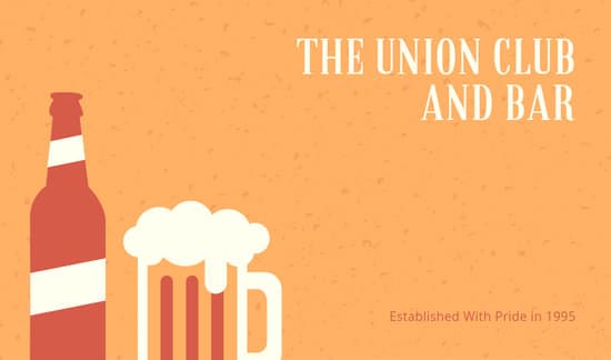 550x324 Red With Texture And Beer Vector Bartender Business Card