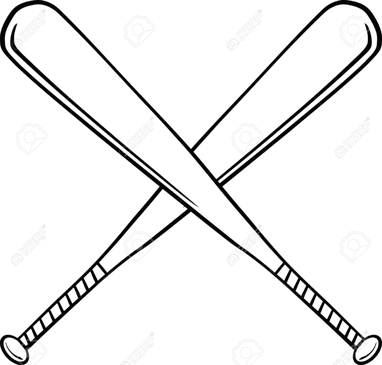 1300x1244 Baseball Bat Vector