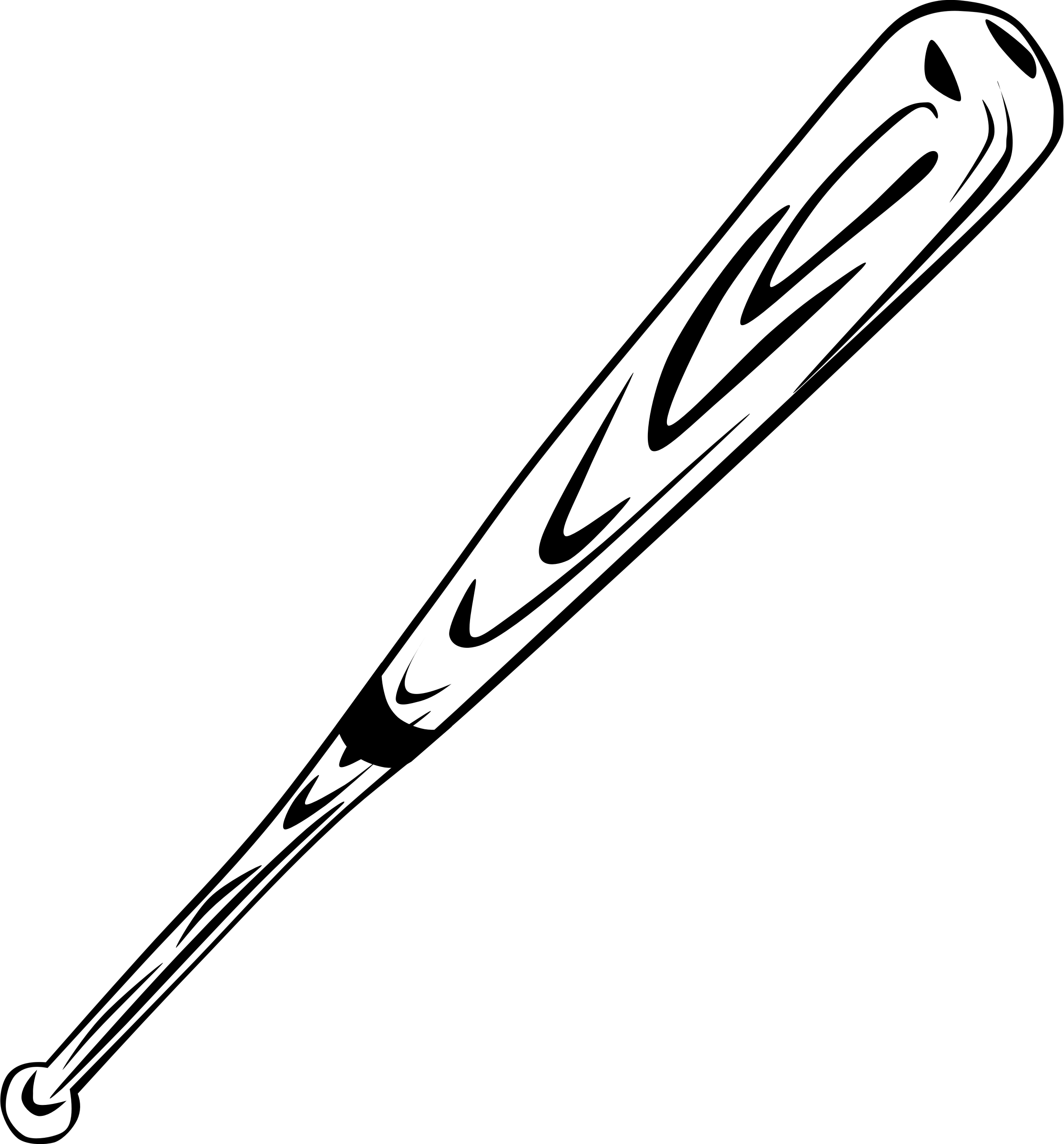 2232x2400 Baseball Bat Vector Graphic Image