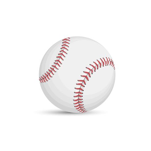 490x490 Baseball Ball Isolated On White Background