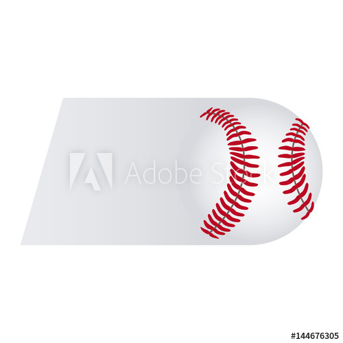 500x500 Colorful Background Of Fast Moving Baseball Ball Vector