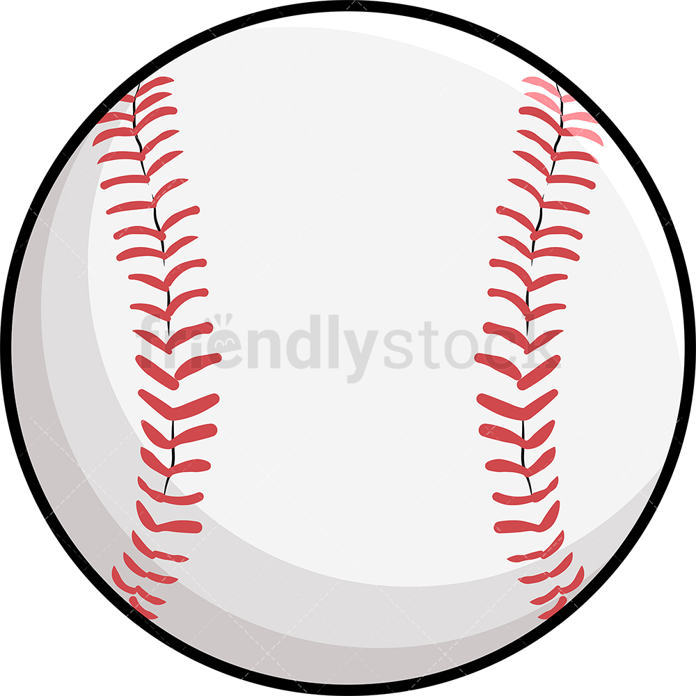 1000x1000 Baseball Ball Cartoon Clipart Vector