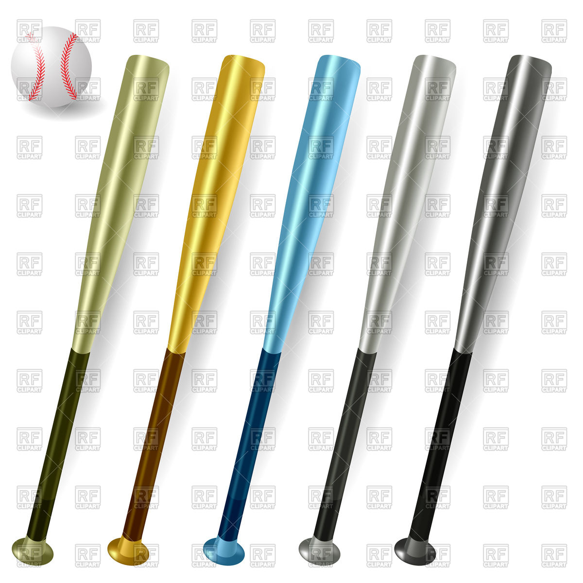 Baseball Bats And Ball Vector Image Of Sport And Leisure 1200x1200 Baseball Bats And Ball Vector Image Of Sport And Leisure