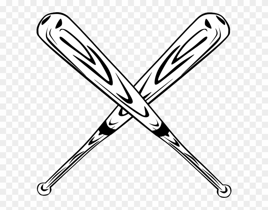 Free Vector Graphic Baseball Bats Crossed Clipart 880x690 Free Vector Graphic Baseball Bats Crossed Clipart