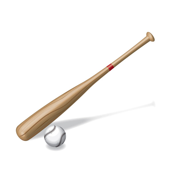 How To Create A Vector Baseball Bat And Ball 600x600 How To Create A Vector Baseball Bat And Ball