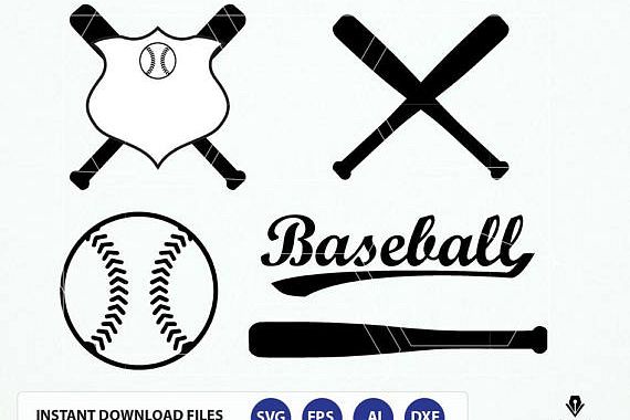 570x380 Baseball Baseball Bat, Softball, Sports Dxf