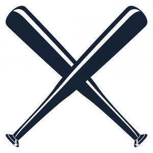 300x300 Silhouette Of A Baseball Bats Vector Studiogrfx