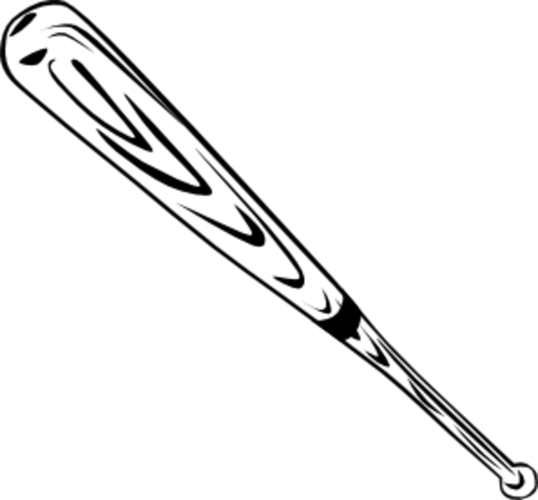 Black And White Baseball Bat Transparent Library Free Png 600x558 Black And White Baseball Bat Transparent Library Free Png