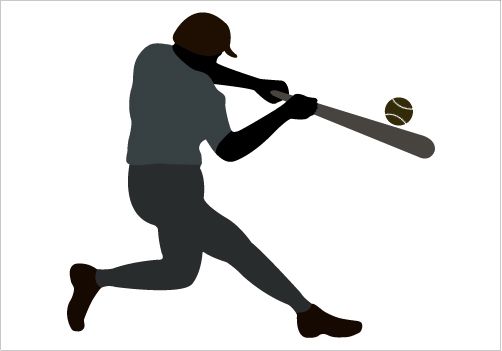 502x351 Baseball Player Silhouette Vector Gtgt Silhouette Graphics