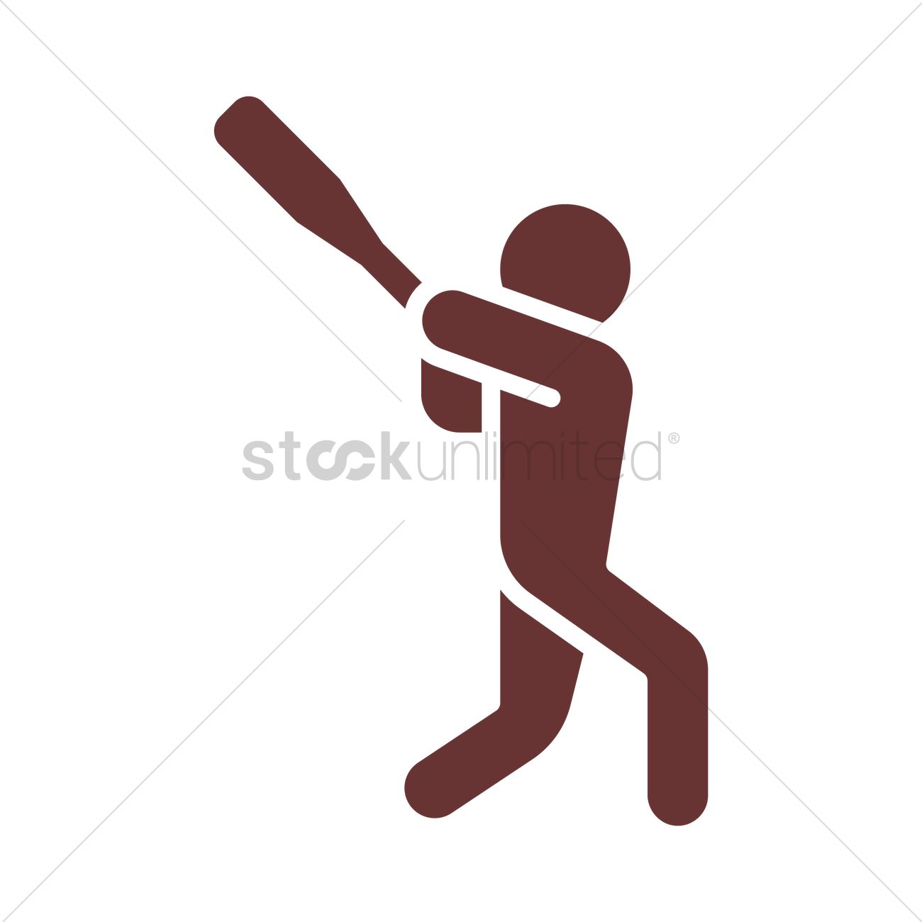1300x1300 Baseball Batter Vector Image