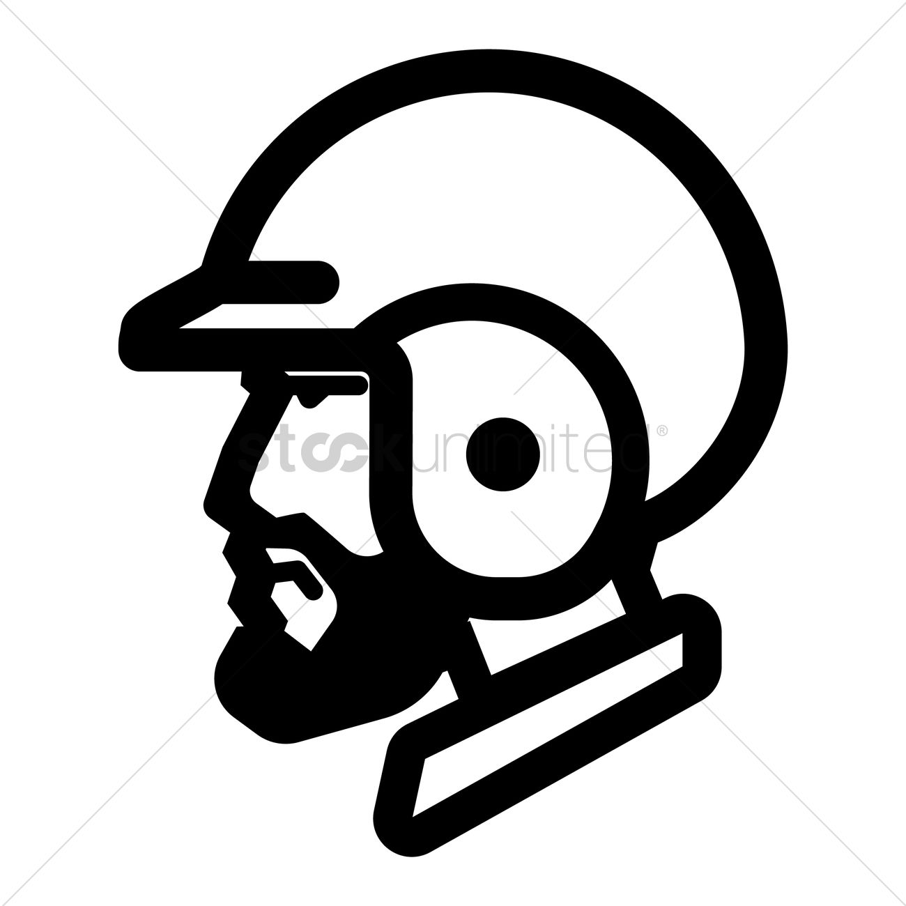 1300x1300 Baseball Batter Vector Image