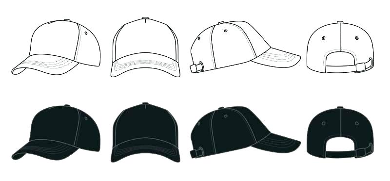 800x373 Hat Design Template