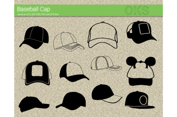 580x386 Baseball Cap Vector Graphic