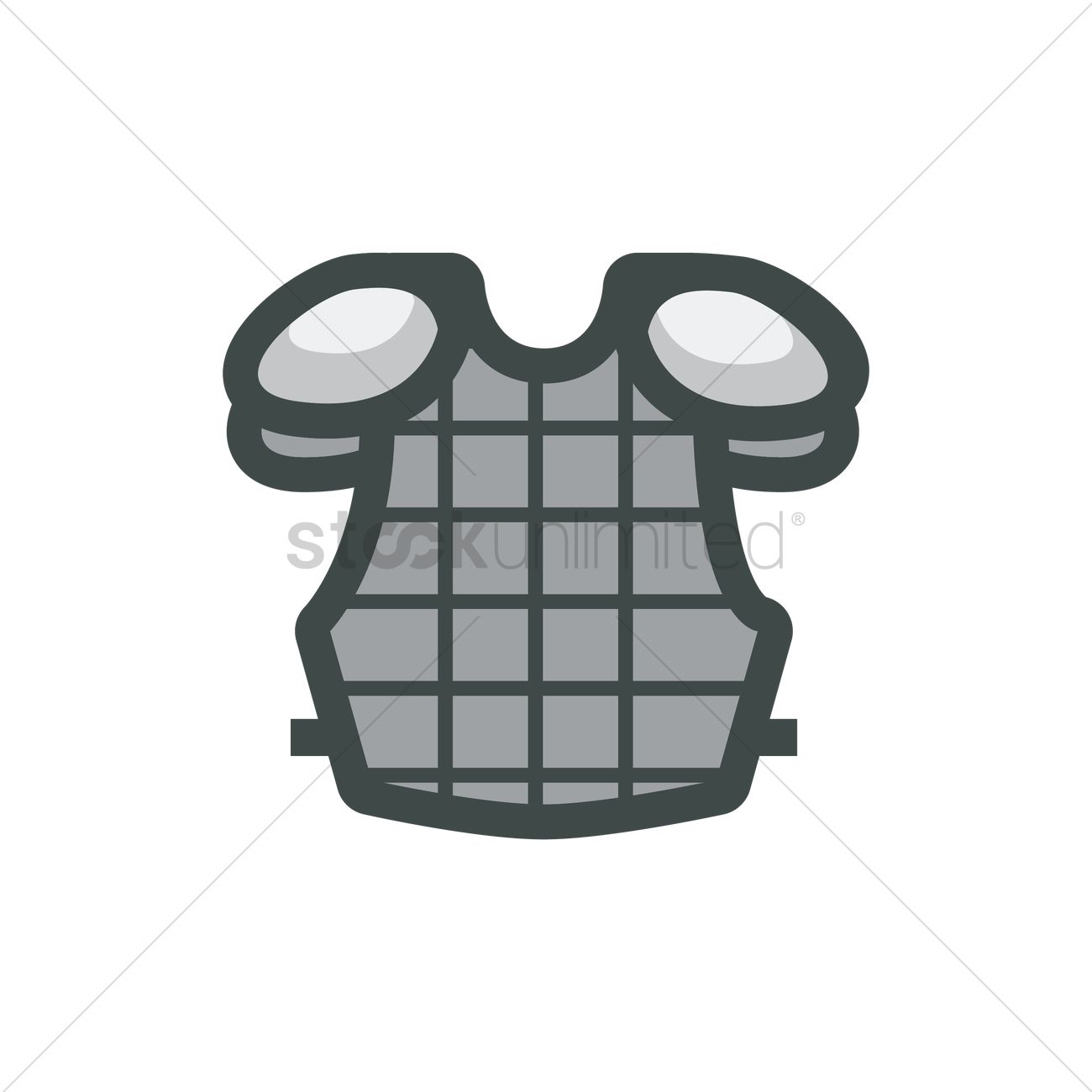 1300x1300 Baseball Catcher Chest Protector Vector Image