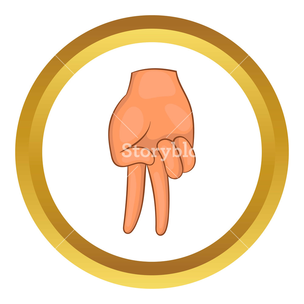 1000x1000 Baseball Catcher Gesture Vector Icon In Golden Circle, Cartoon