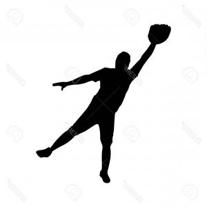 300x300 Silhouette Color With Baseball Catcher Vector Createmepink