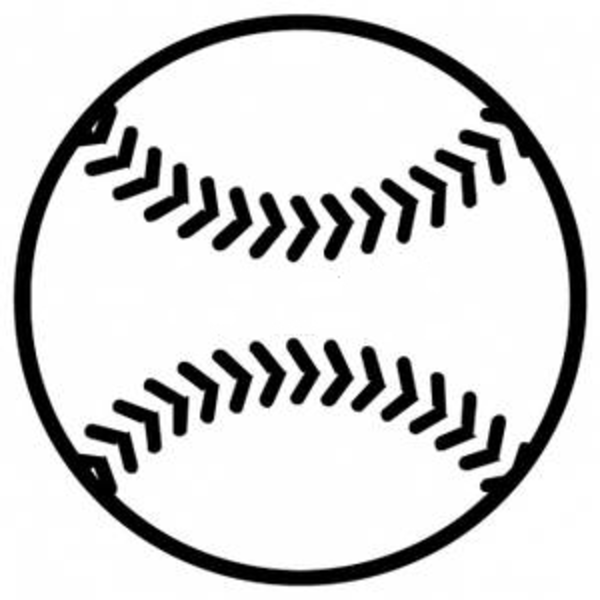600x600 Vector Baseball Clipart