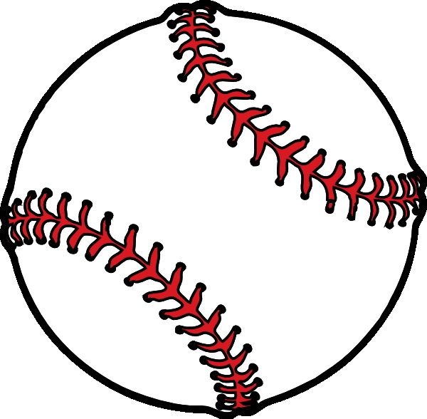 600x588 Baseball Clipart Baseball Thick Boarder Clip Art At Clker Vector