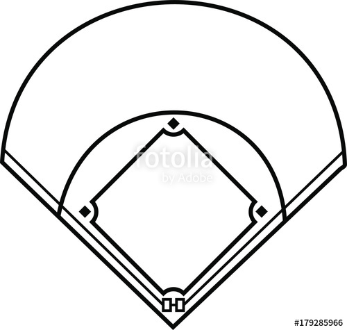 500x475 Baseball Field Stock Image And Royalty Free Vector