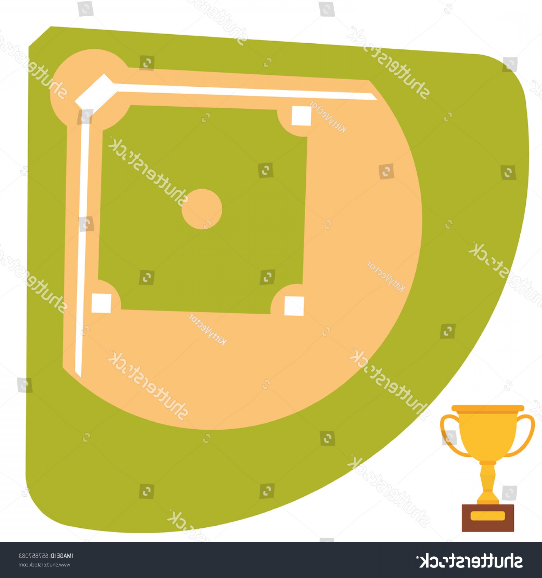 Baseball Diamond Vector at Collection of Baseball