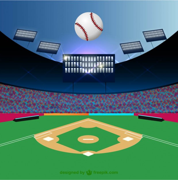 619x626 Baseball Field And Ball Vector Free Download