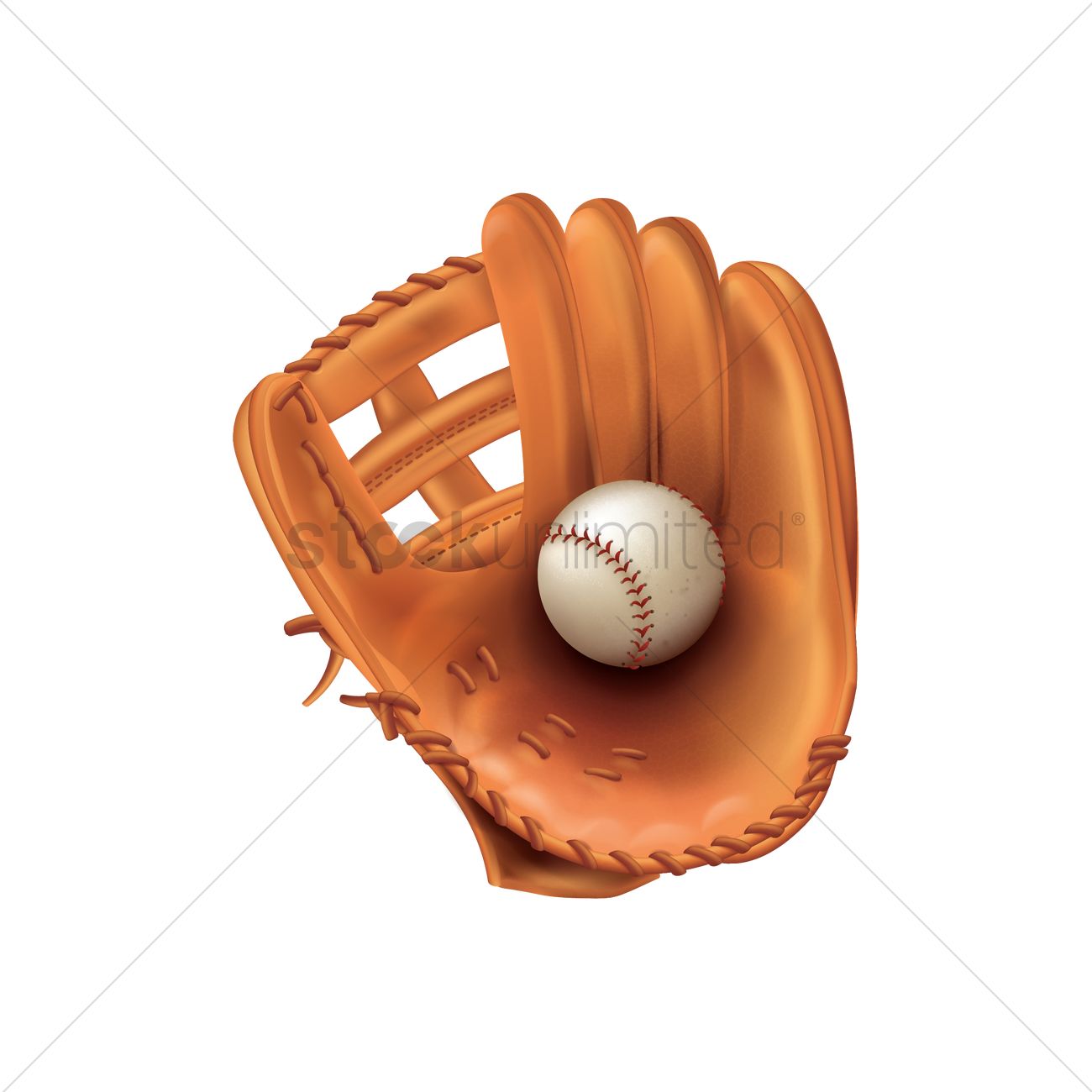 Baseball Glove With Ball Vector Image 1300x1300 Baseball Glove With Ball Vector Image