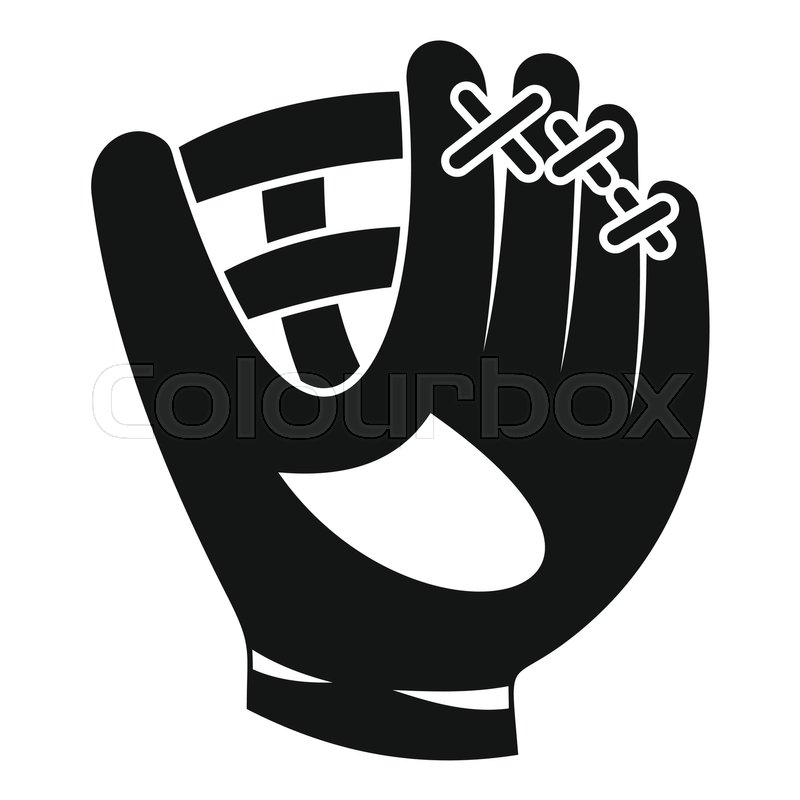 Leather Baseball Glove Icon Simple Stock Vector Colourbox 800x800 Leather Baseball Glove Icon Simple Stock Vector Colourbox