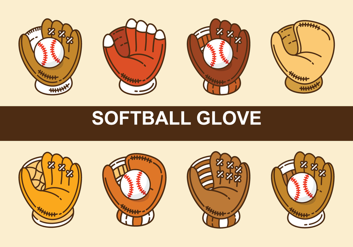 Softball Glove Vectors 700x490 Softball Glove Vectors