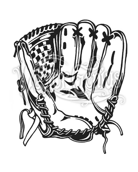 Sports Baseball Glove Clip Art 468x580 Sports Baseball Glove Clip Art