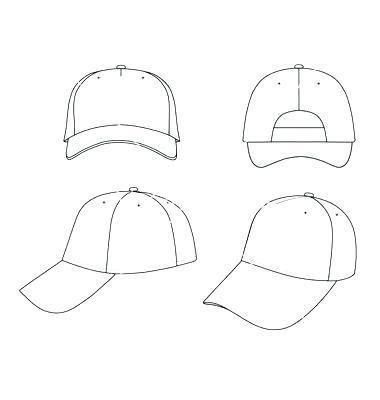 380x400 Baseball Cap Vector Template Hat Design Photoshop Images
