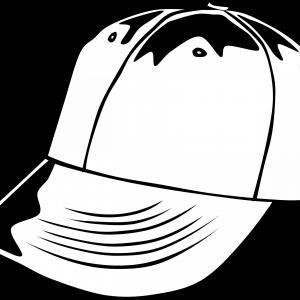 300x300 Baseball Cap Outline Silhouette Template Isolated Vector