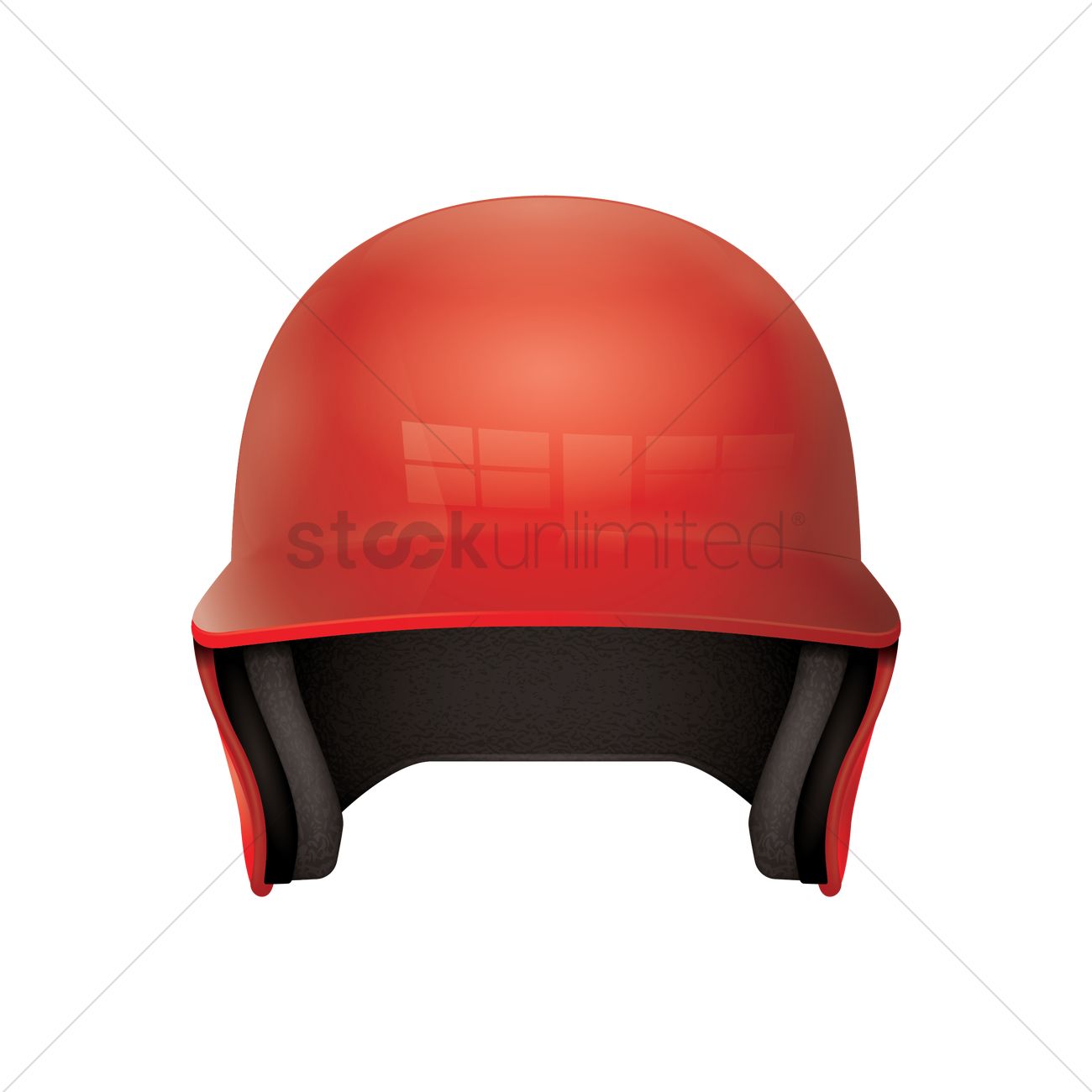 1300x1300 Baseball Helmet Vector Image