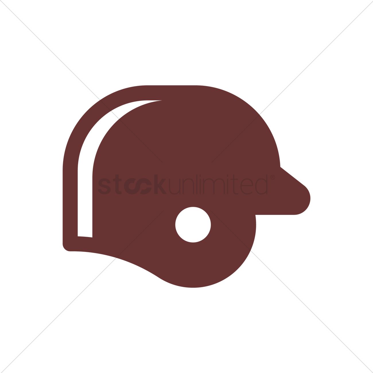 1300x1300 Baseball Helmet Vector Image