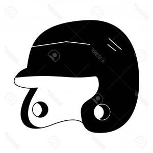 300x300 Stock Illustration Baseball Helmet Icon Simple Style Illustration