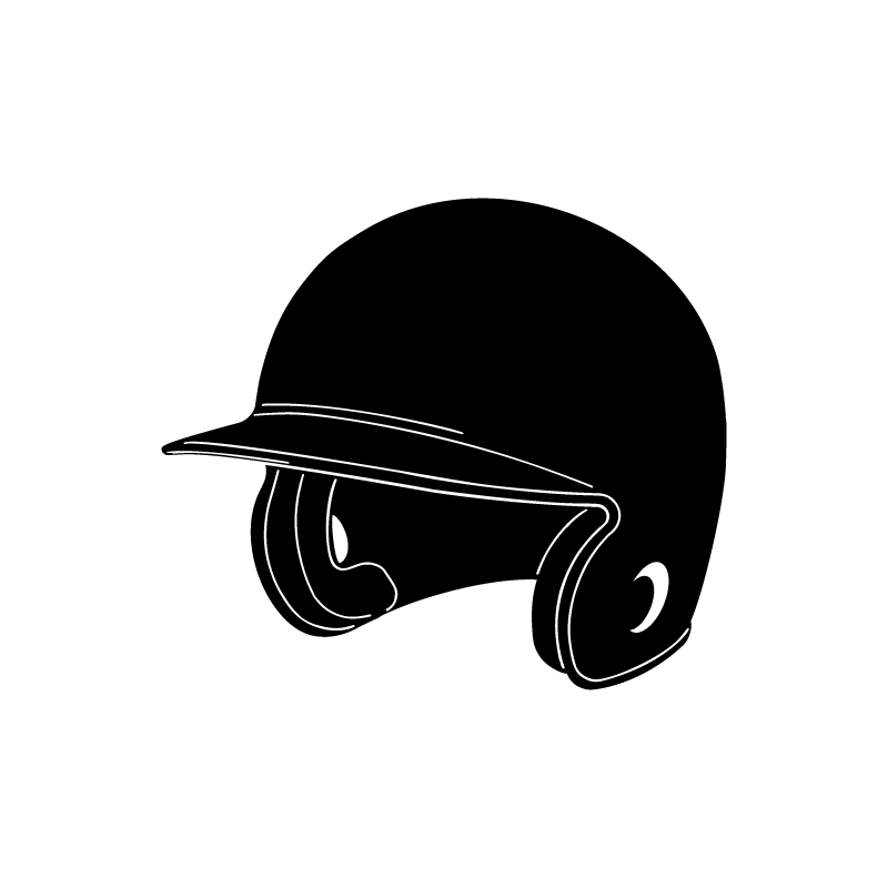 800x800 Baseball Helmet Free Dxf Free Download Vector Graphic Art