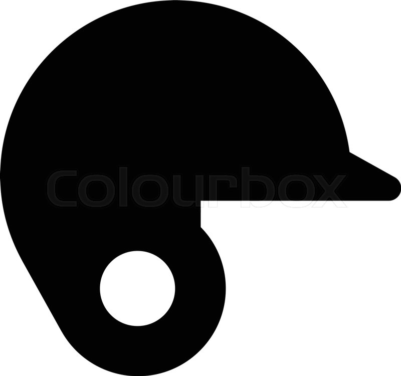 800x750 Baseball Helmet Stock Vector Colourbox
