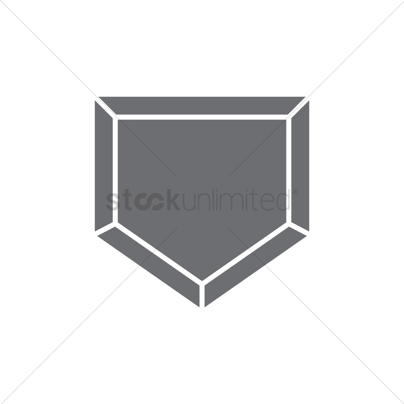 Baseball Home Plate Vector Image 1300x1300 Baseball Home Plate Vector Image