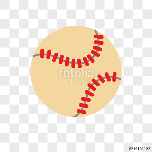 500x500 Baseball Vector Icon On Transparent Background, Baseball Icon