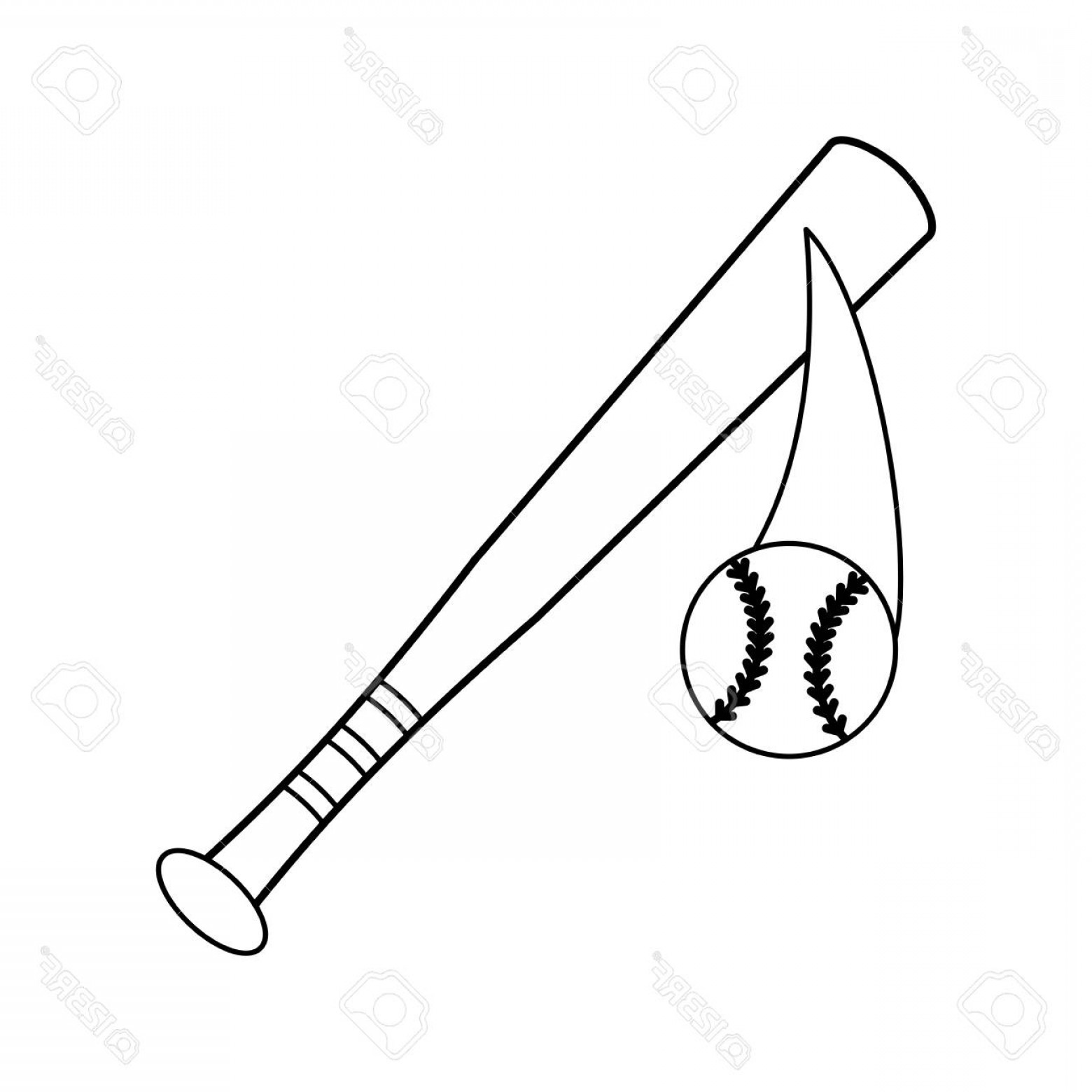 1560x1560 Photostock Vector Baseball Bat Icon Vector Illustration Graphic